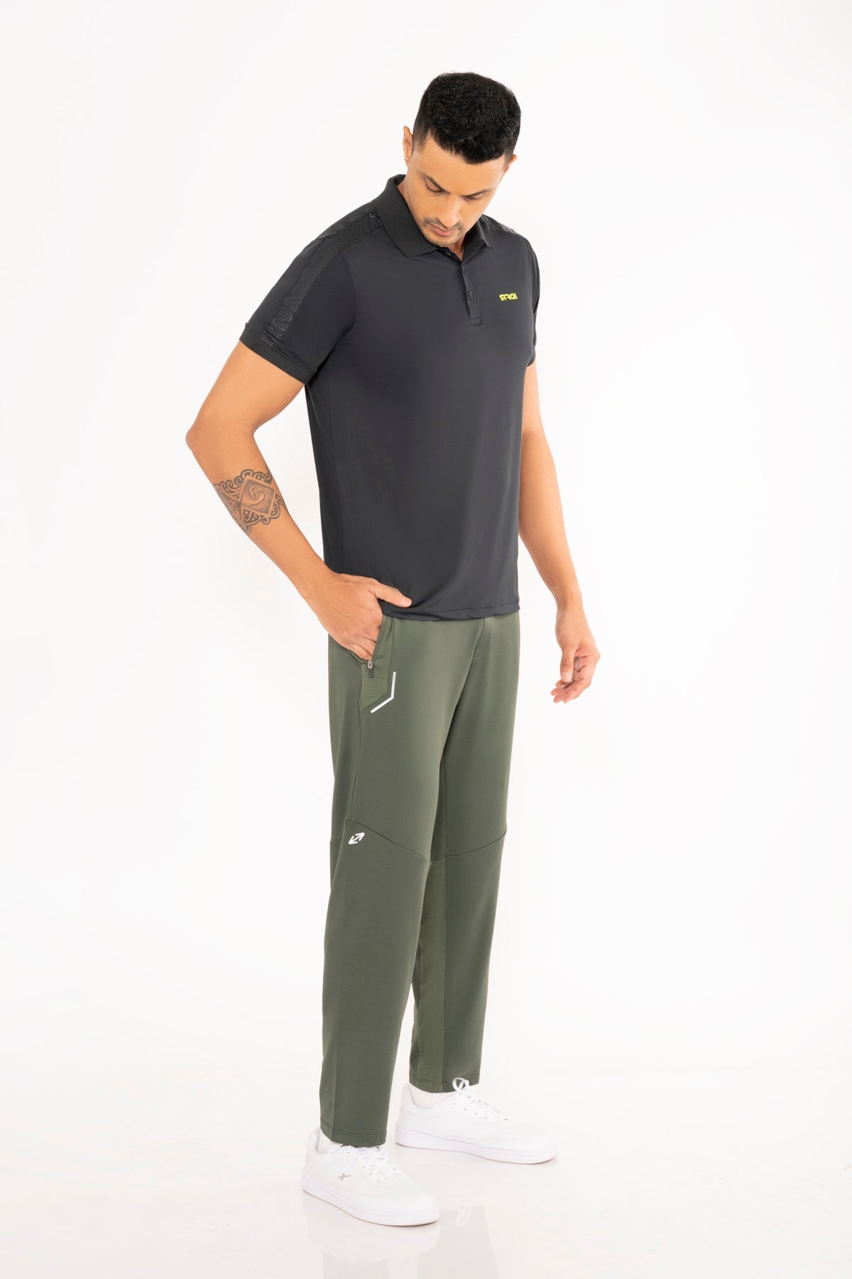 Men Active Polo Black - 4