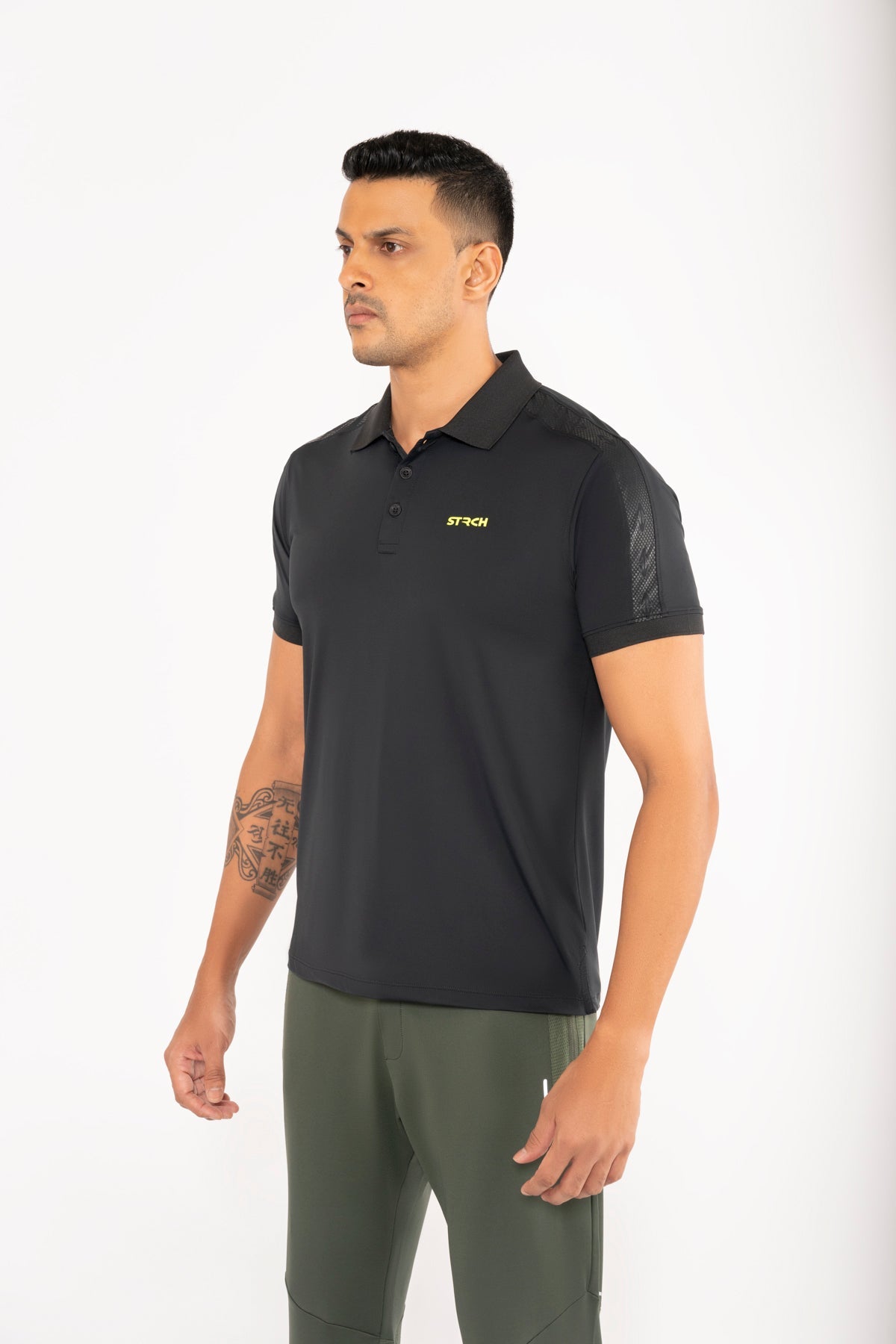 Men Active Polo Black - 1