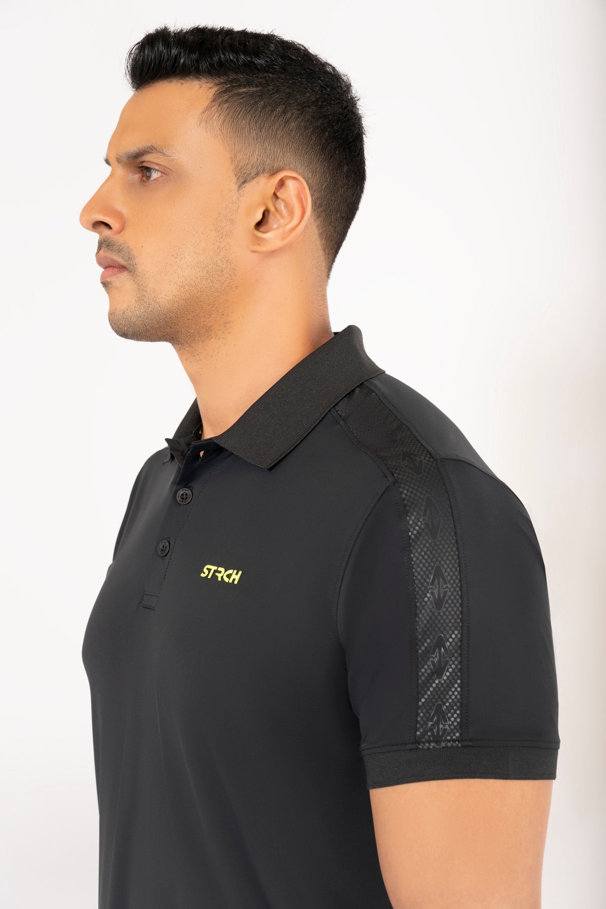 Men Active Polo Black - 5