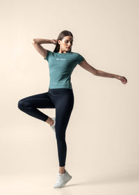 Women Running T Shirt - Pine - 2