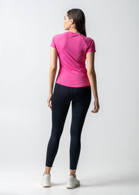 Women Running T Shirt - Hot Pink - 4