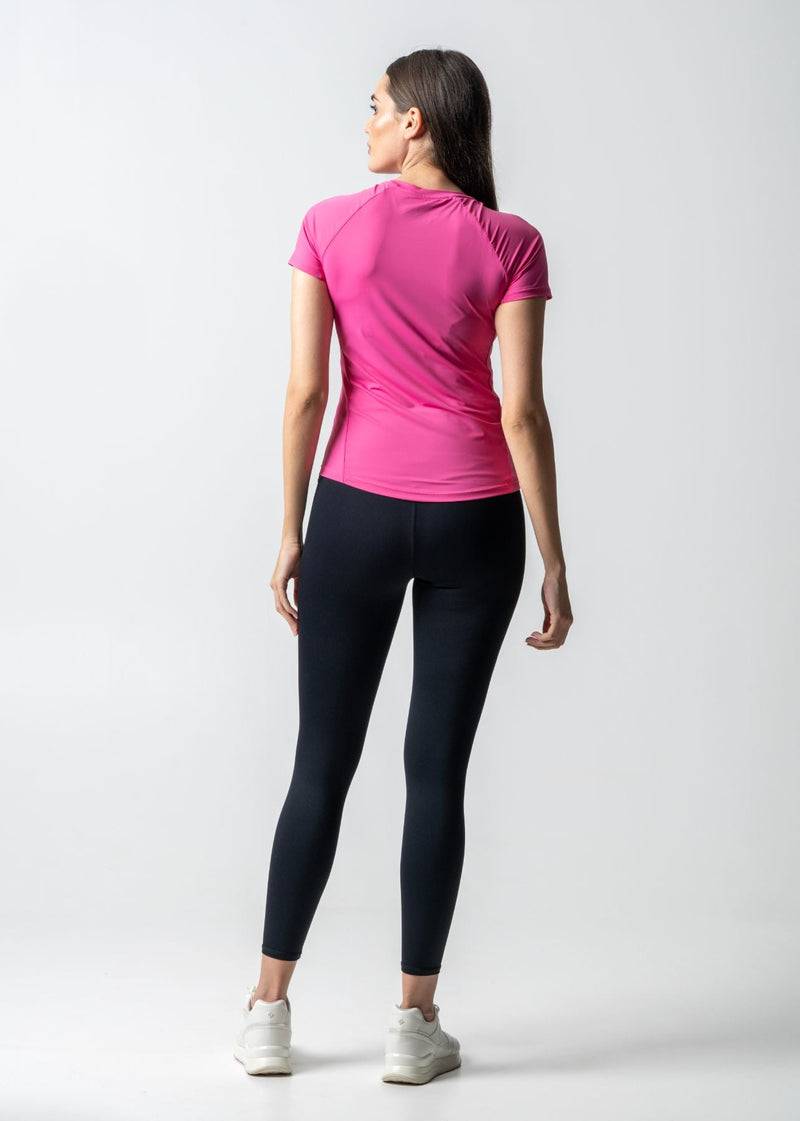 Women Running T Shirt - Hot Pink