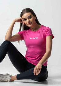 Women Running T Shirt - Hot Pink - 5