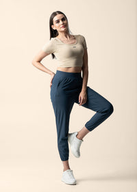 Women Workout Track Pants - Classic Blue - 5