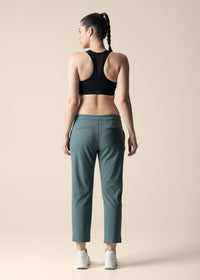Women Gym Straight Pants - Sage Green - 7