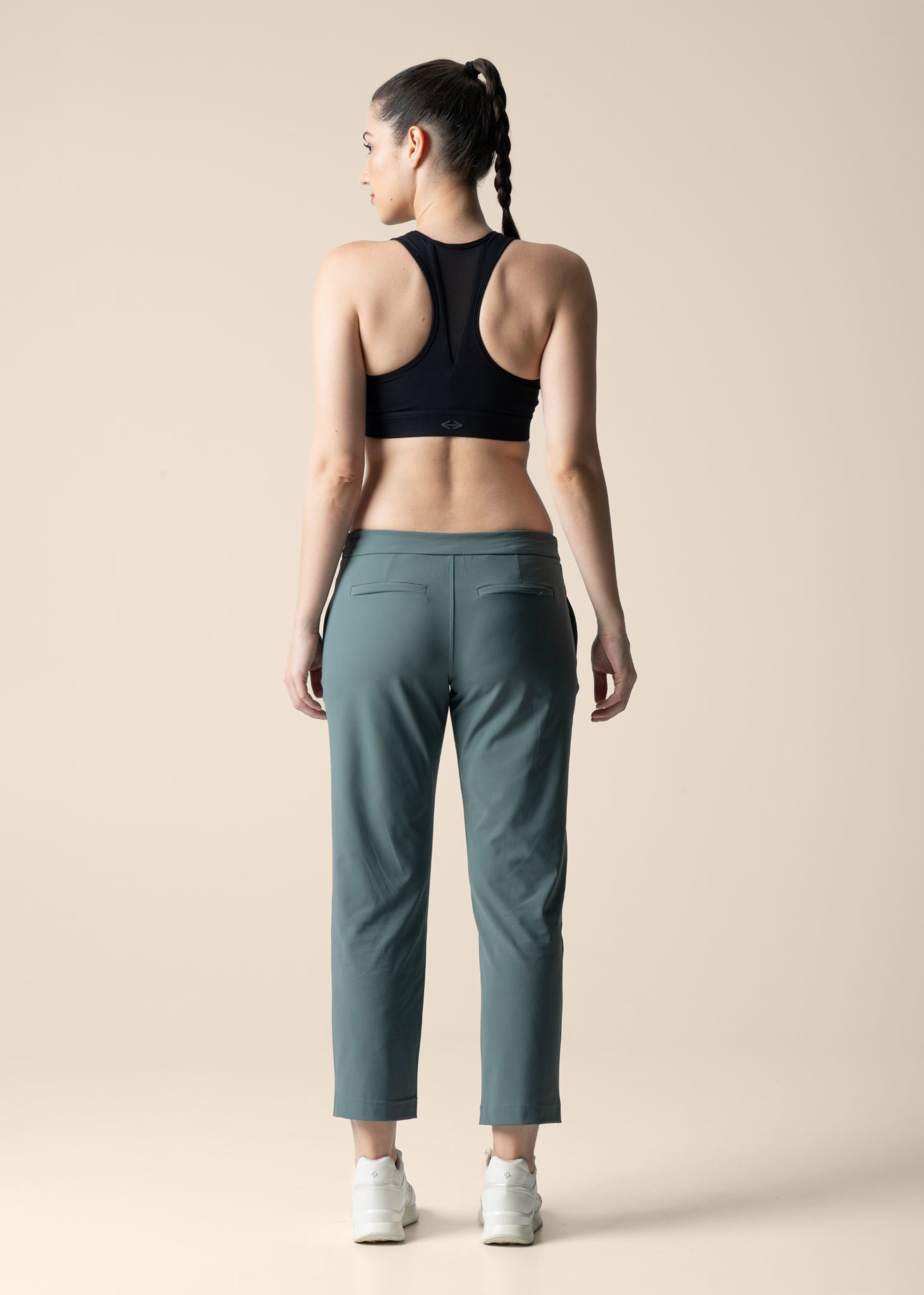Women Gym Straight Pants - Sage Green - 7