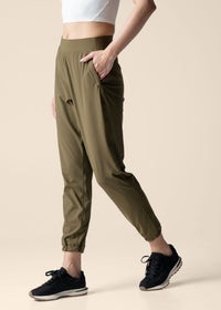Women Workout Track Pants - Olive - 5