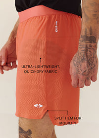 Men Quick Dry Workout Shorts - Coral - 3