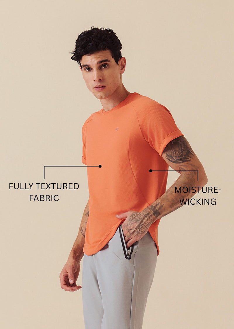 Men Performance Fit T-Shirt - Coral