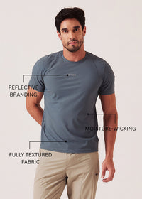Men Pro Fit Gym T-Shirt - Steel Grey - 3