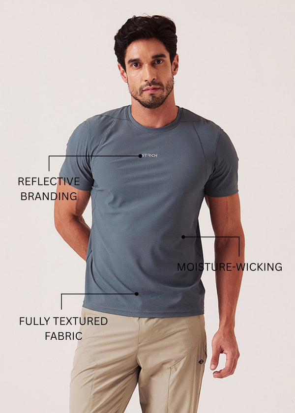 Men Pro Fit Gym T-Shirt - Steel Grey - 3