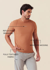 Men Pro Fit Gym T-Shirt - Mocha Mousse - 3