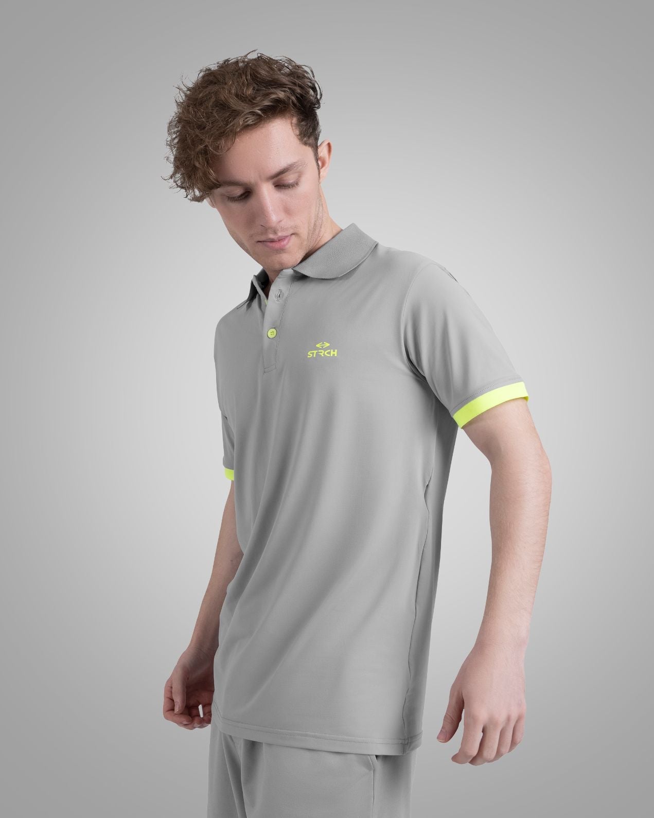 Men Comfort Polo Tshirt Grey - 1