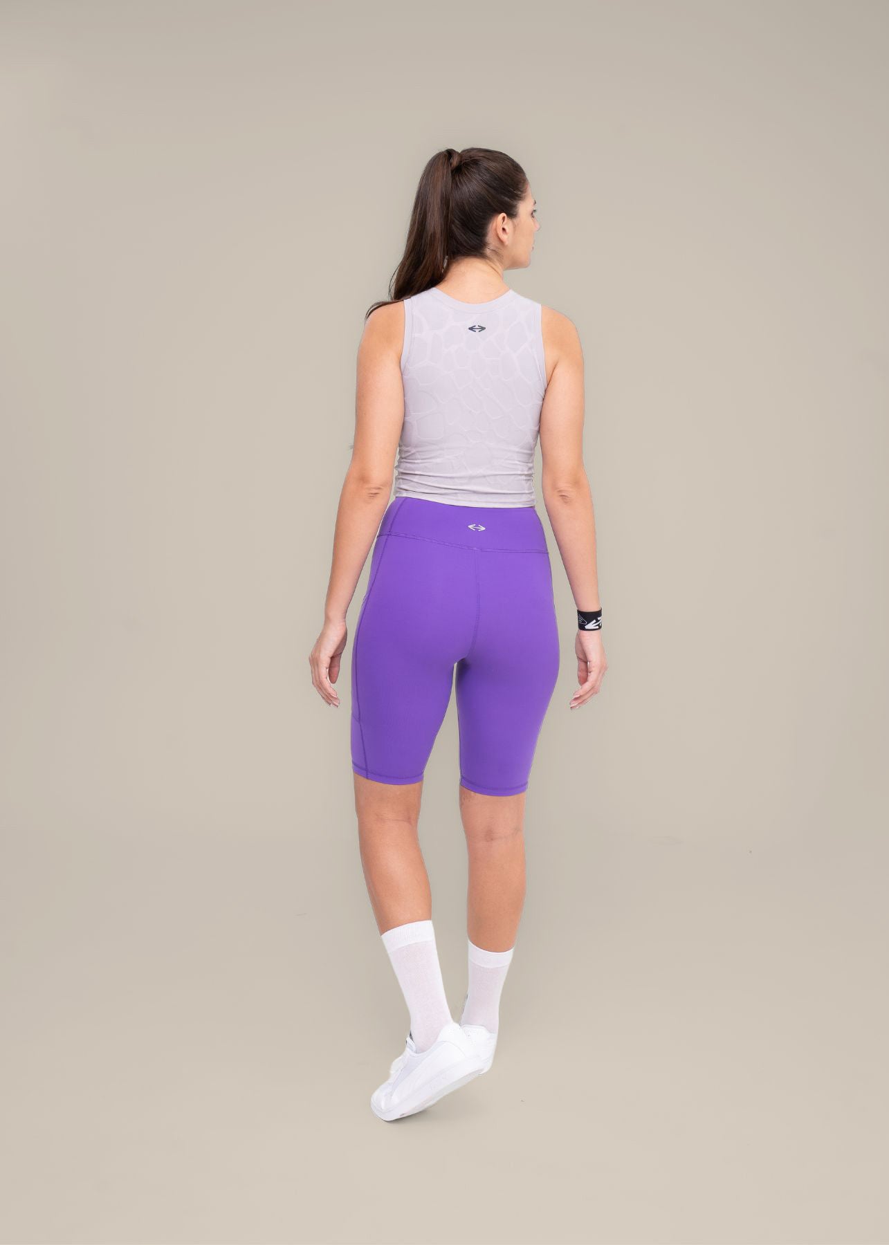 Embossed padded Tank top - Grey