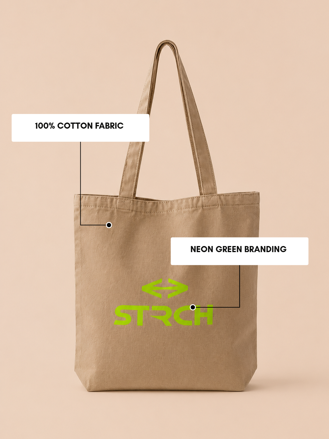 STRCH Momentum Tote Bag - Khaki