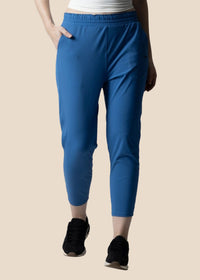 Everyday workout ankle length pants - Cobalt Blue - 1