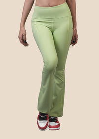 StrchFlex High rise Flare Leggings - Mint Green - 1