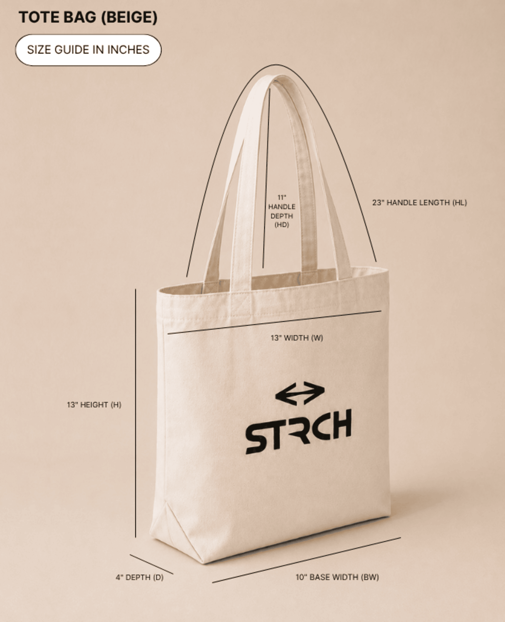 STRCH Momentum Tote Bag - White