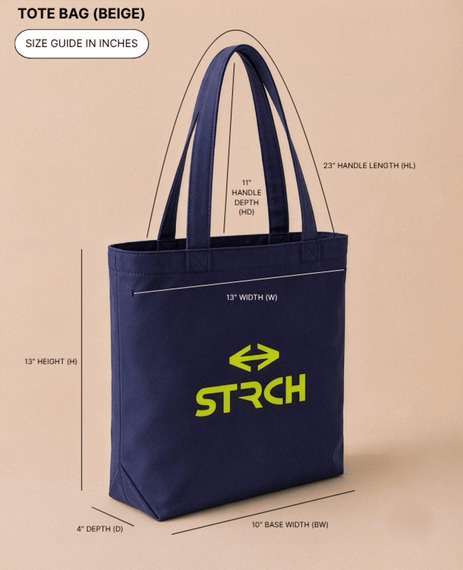 STRCH Momentum Tote - Navy