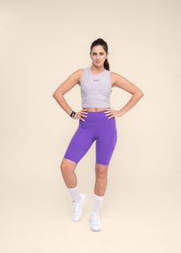 Women Dual Pocket Sports Shorts - Electric Violet - 4