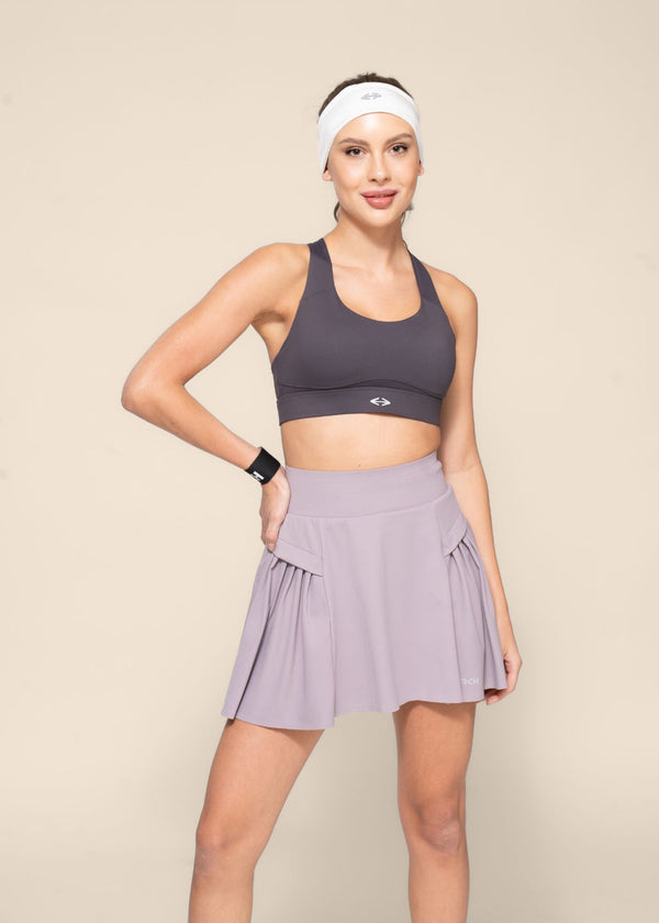 Women Pleated Skirt - Purple - 4