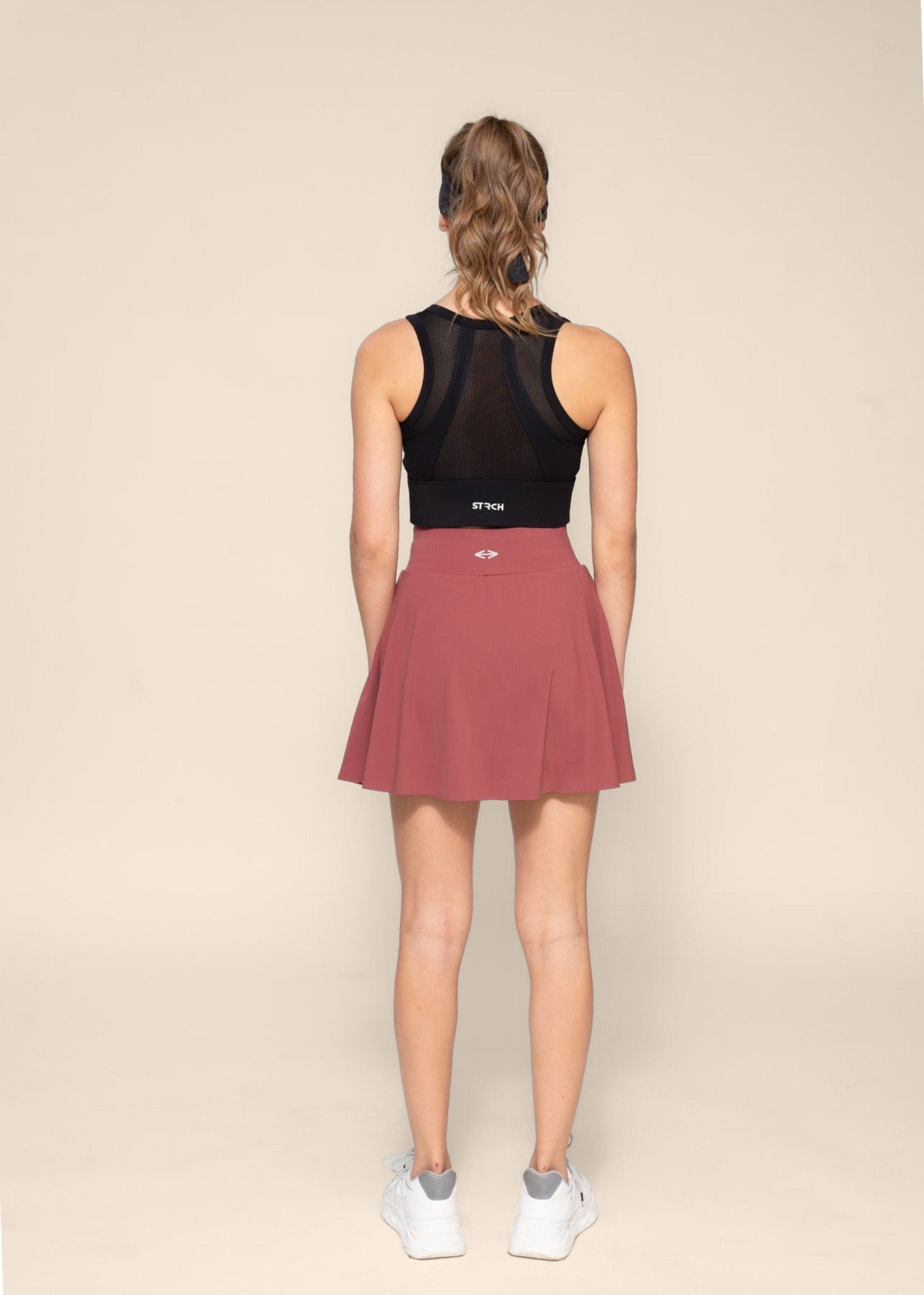 Women Pleated Skirt - Burnt Russet - 7