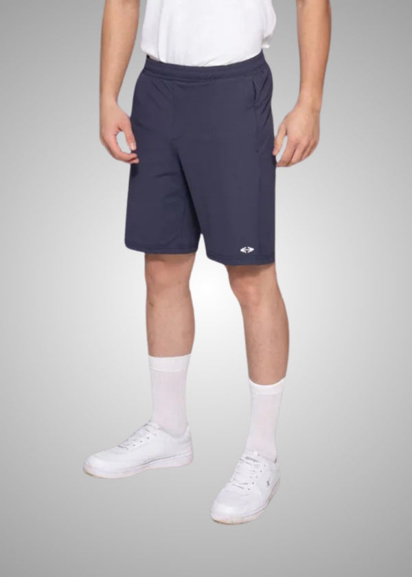 Men Active Workout Shorts Navy Blue - 1
