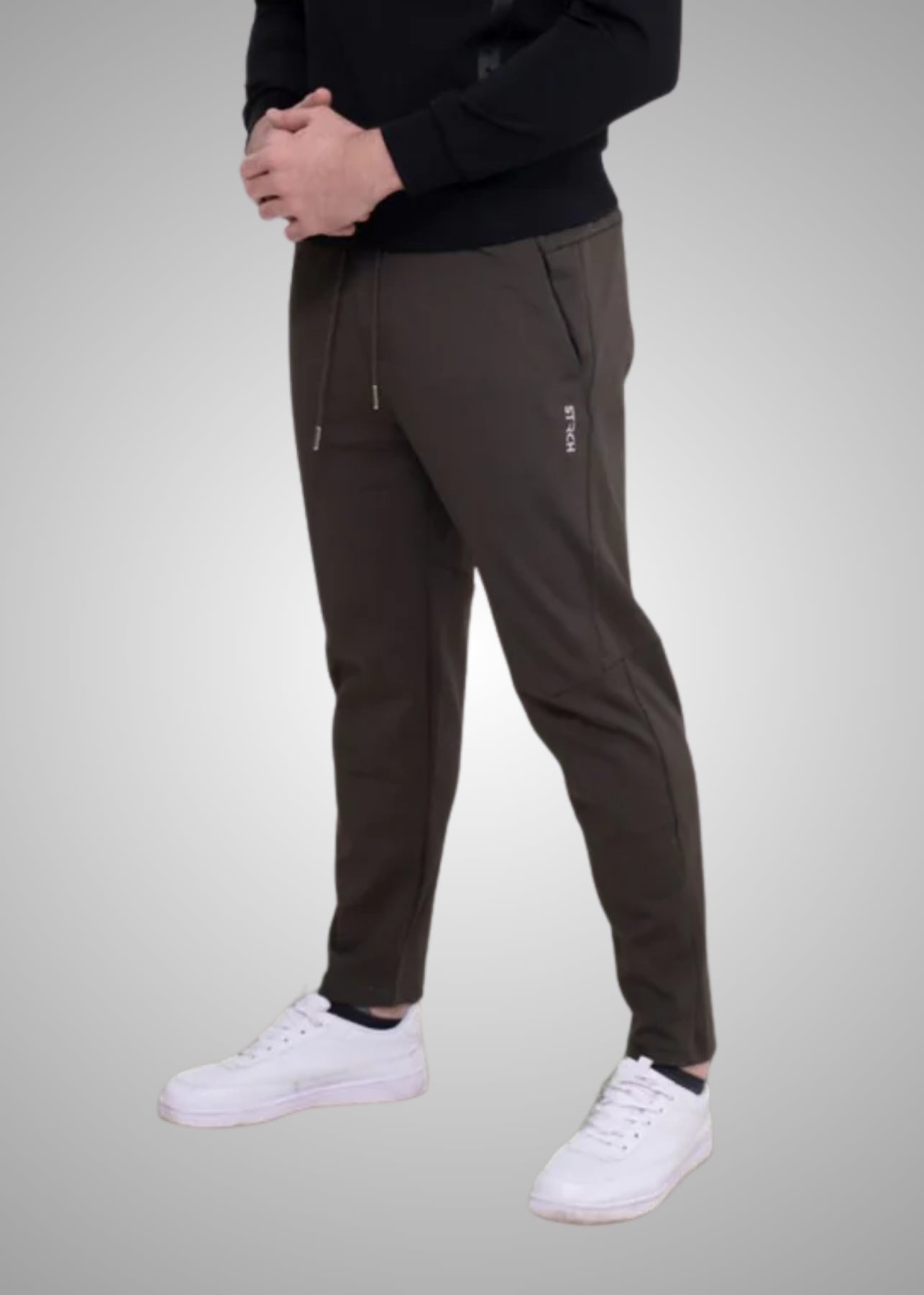 Men Warm Track Pants Green - 1