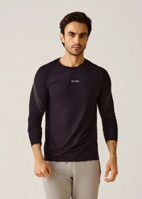 Full sleeve High Performance Tee Shirt - Jet Black