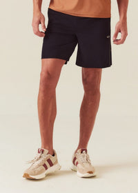 Men Multi-Pocket Gym Shorts - Jet Black - 1