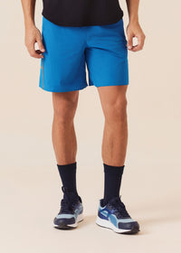 Men Multi-Pocket Gym Shorts - Royal Blue - 1