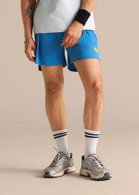 Superman Strike Mens Training Short - Regular Fit - Blue