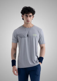 Men Slim Fit Tshirt Grey - 1