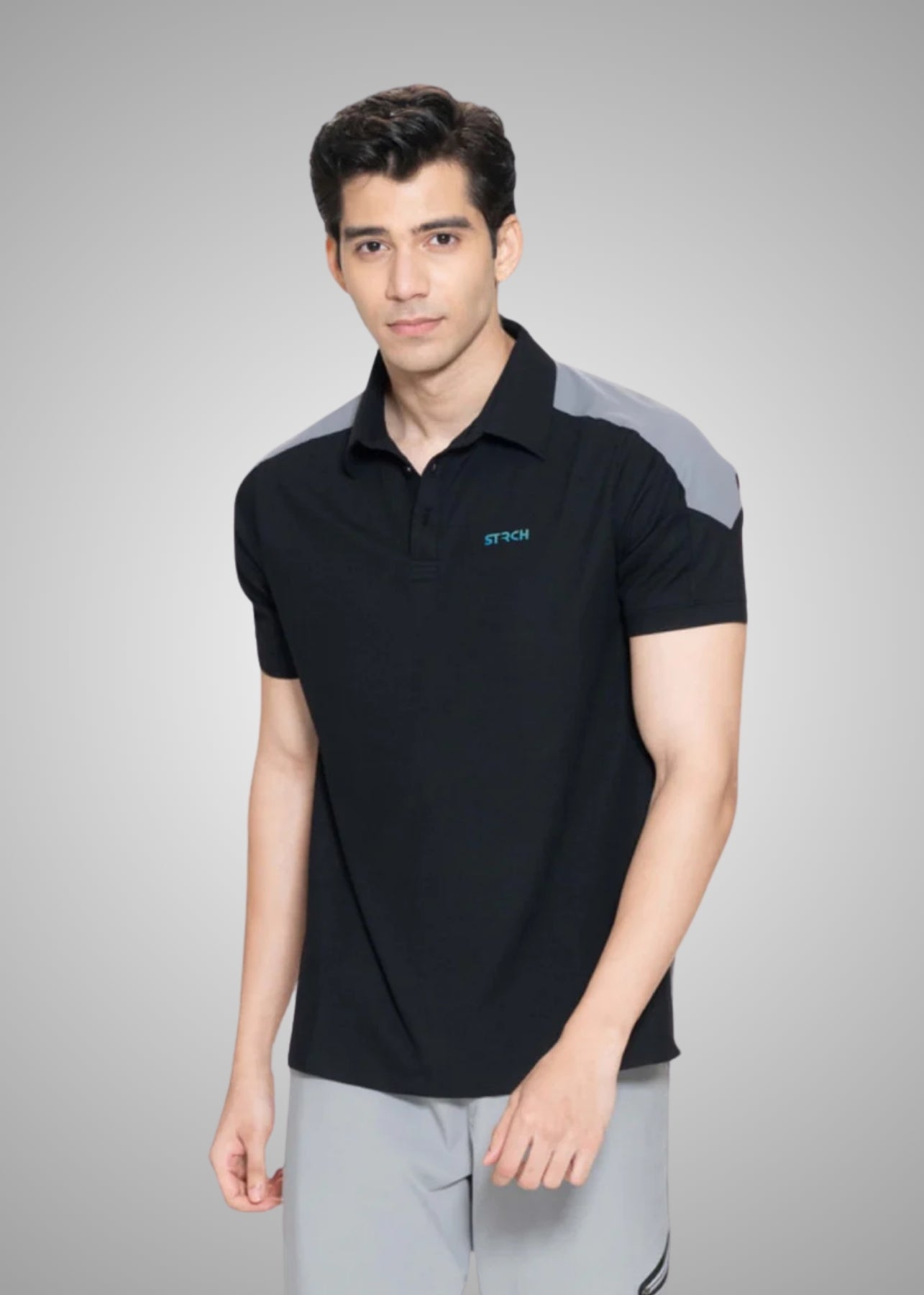 Men Classic Polo Tshirt Lava Gray - 1