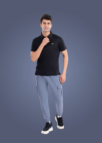 Men Utility Cargo Fit Pants Slate Blue - 5
