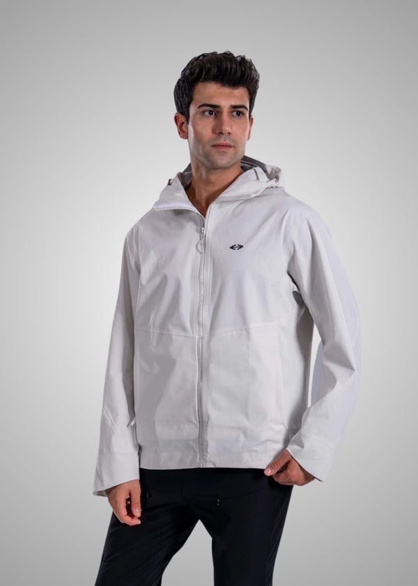 Men Full Zip Active Jacket White - 1