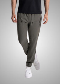 Men Running Joggers Dark Olive - 1
