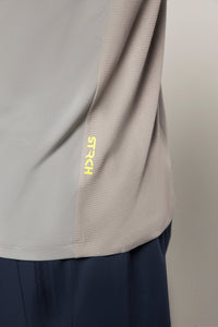 Men 4 Way Stretch Training Tee Grey - 3