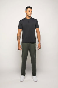 Men 4 Way Stretch Training Tee Black - 1