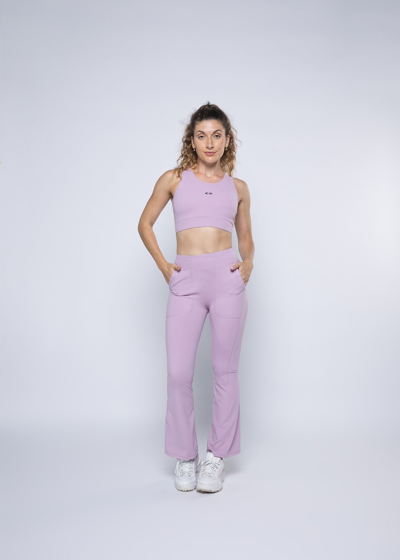 Women Gym Flare Pants - Lavender - 4