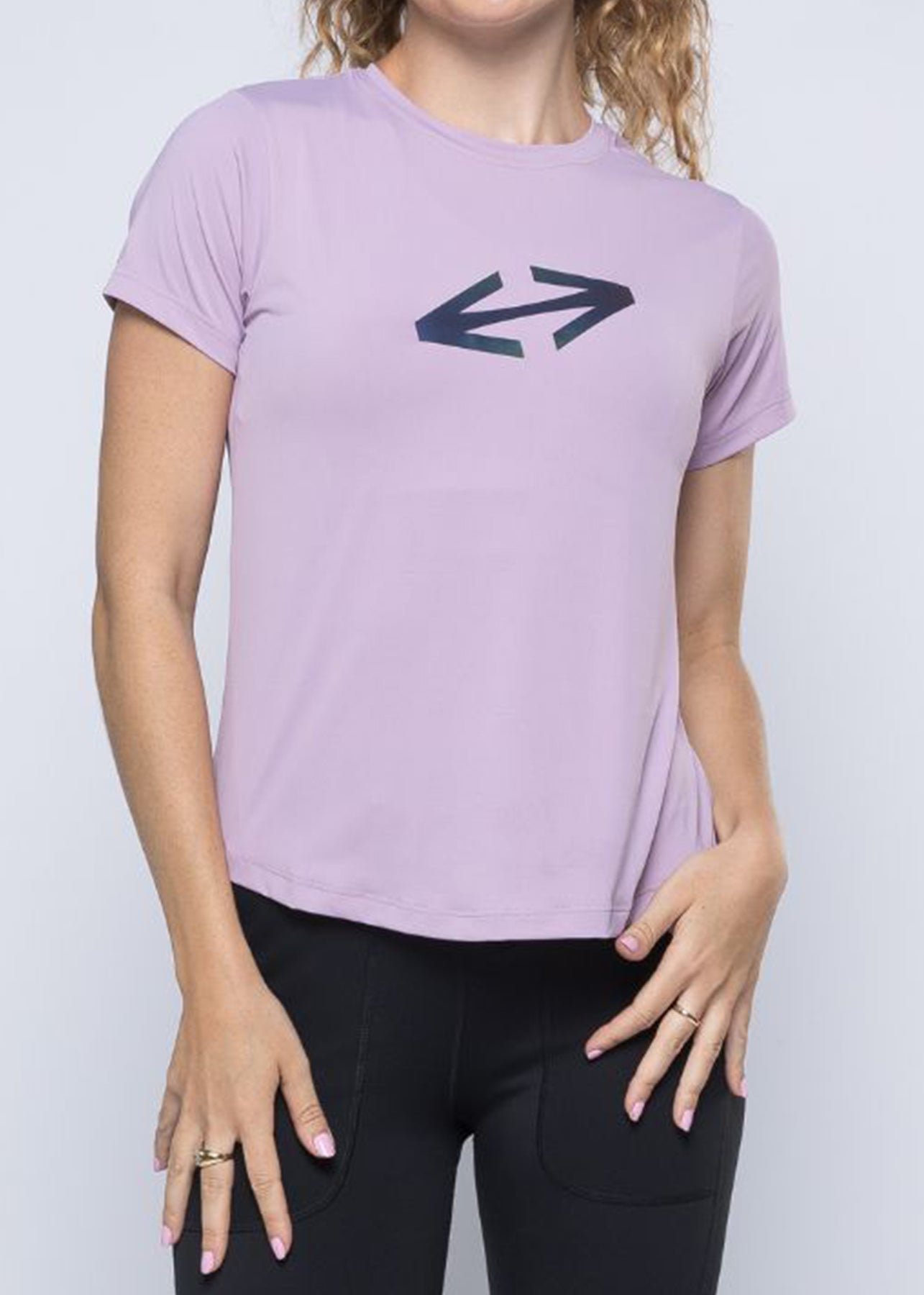 Women Gym Tshirt Lavender - 1
