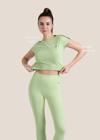 Gym core Cropped Tee - Mint Green - 3