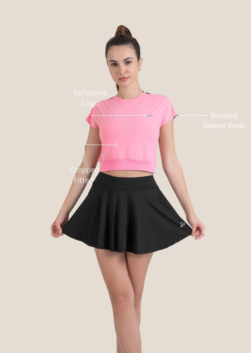 Gym core Cropped Tee - Pink