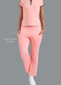 Women Dual Pocket Track Pants Peach - 3