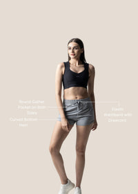 StrchFlex Fitted Shorts - Ice Grey - 3