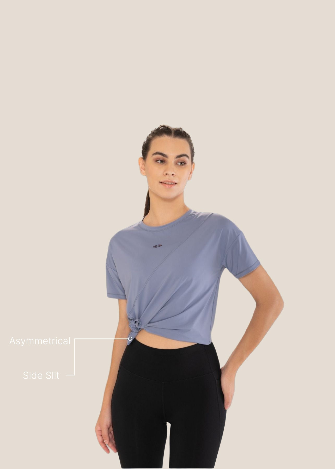 StrchFlow Performance Tee - Deep Periwinkle - 3