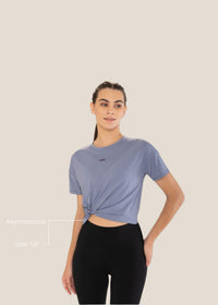 StrchFlow Performance Tee - Deep Periwinkle - 3