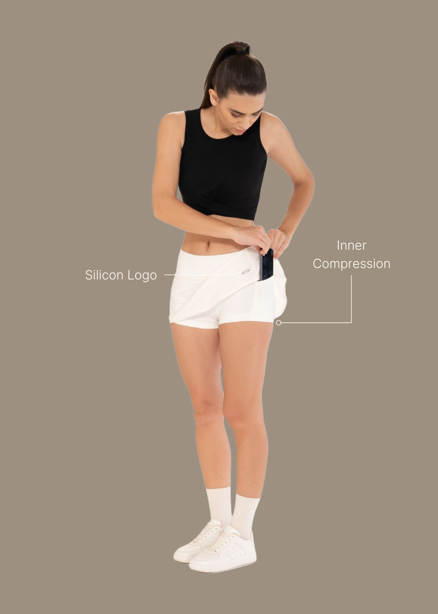 Play Core Skorts - White - 3