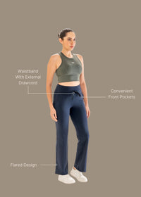 Women Light Fit Pants - Dark Blue - 3