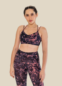 Low Impact Printed Sports Bra - Delicate Pink